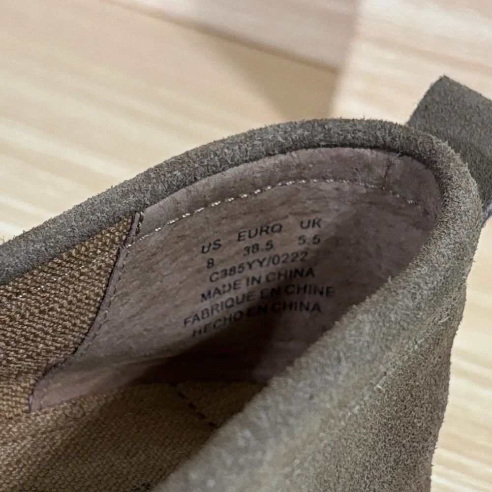 Kelsi Dagger Brooklyn Lens Suede Penny Loafers Taupe Women’s 8)